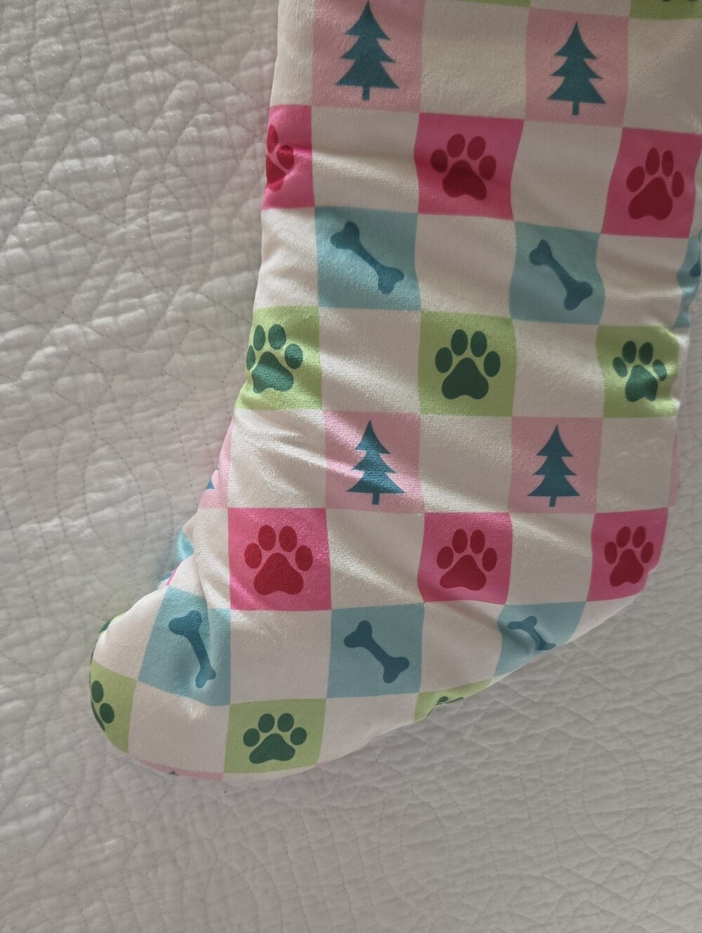 Pink Patterned Pet Stocking - Picture 3 of 9